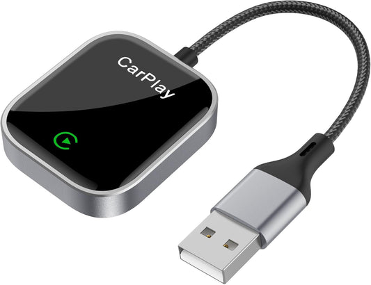 Wireless Carplay Adapter for Iphone，Convert Wired to Wireless Apple Carplay Adapter，Mini Size，For Cars with Built-In Car Play，Stable and Fast Connection